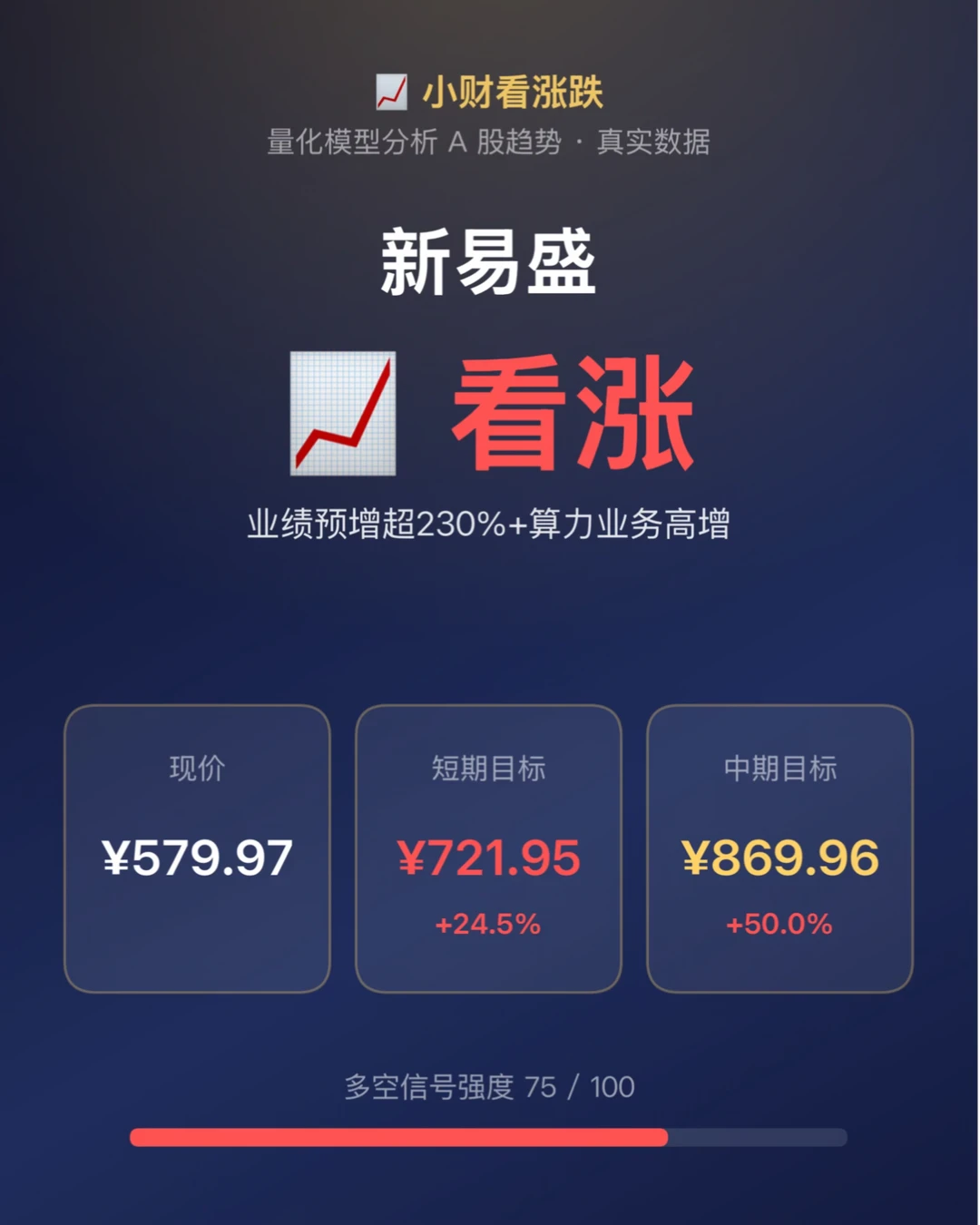 新易盛目标价869元