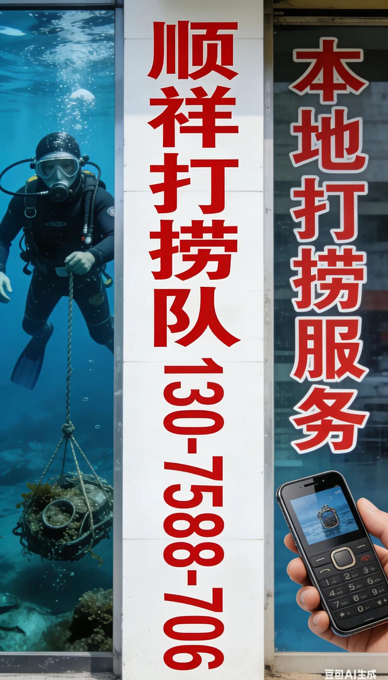 抚顺市望花水下打捞救援队勇担使命守护水域平安 施工区域：顺城、望花、新抚、东洲、