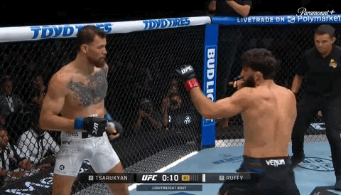 刚结束的UFC331联合主赛中，萨鲁基安首回合KO鲁菲，取得六连胜。虽然大拿赛前