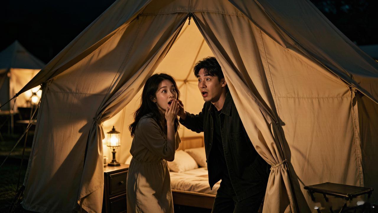 夫妻花千元住帐篷民宿帐篷遭拉开1094元，一晚。帐篷没有门锁，只有拉链。夫妻俩刚