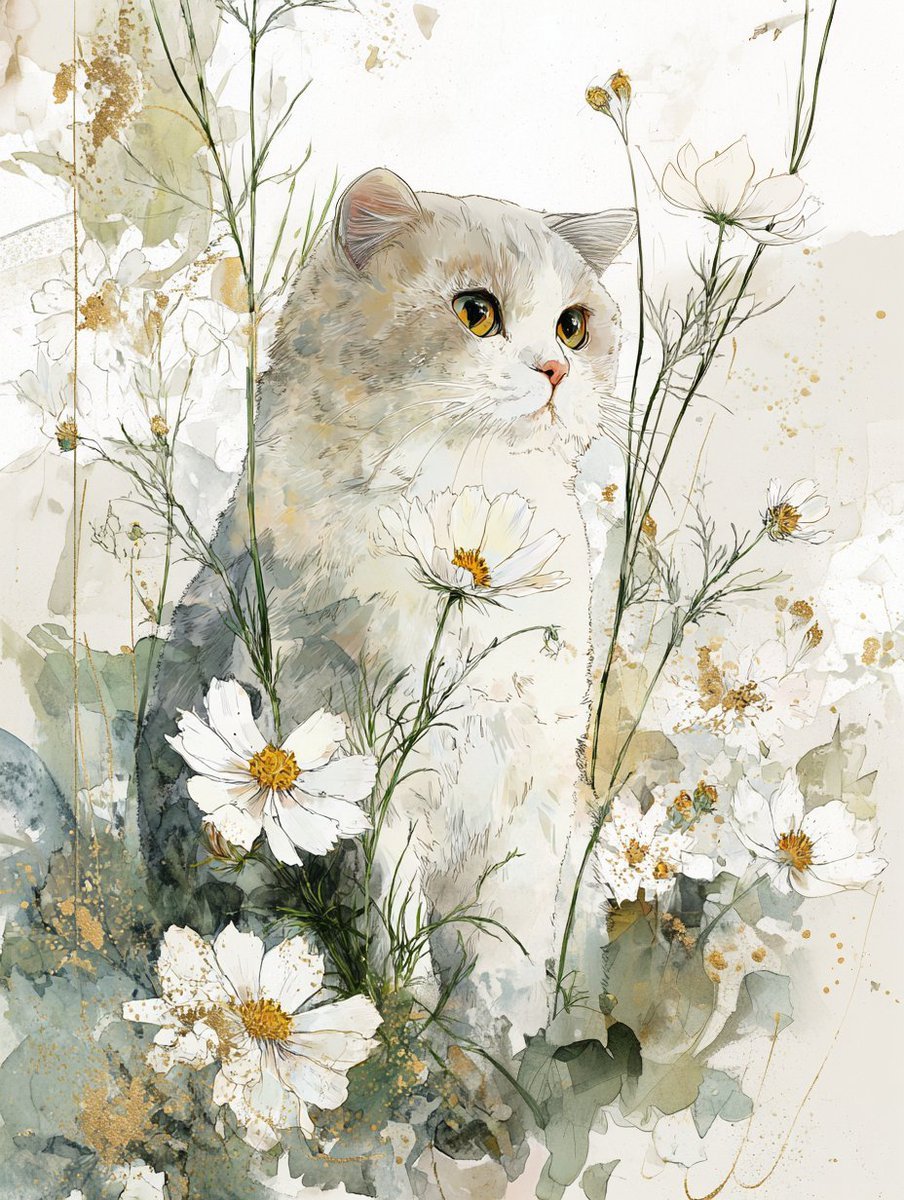 🐈 🌷🌱（Cr：はりー（harry） ​​​