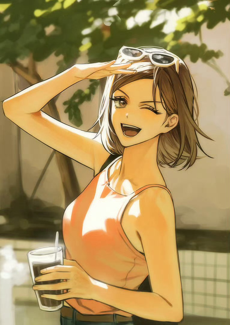 咒术回战动漫点评团 好青春阳光美少女钉崎野蔷薇啊.绘：pongsis2e 