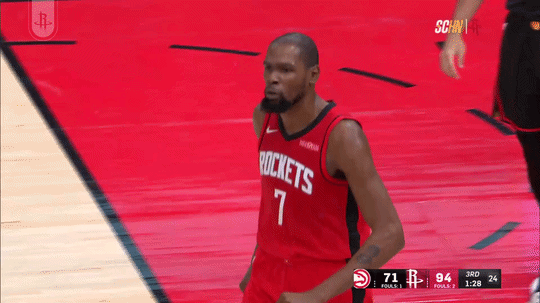 杜兰特三节打卡！出战30分26秒！投篮15中9！三分5中3！罚球5中4！砍下25