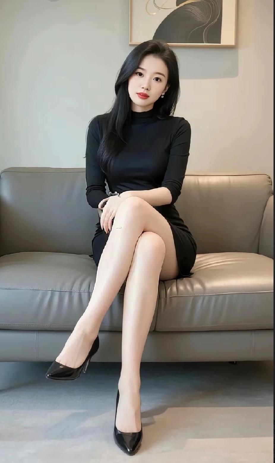 优雅黑裙，气质满满，坐享时光静好。中年女人怎样穿衣更显气质?