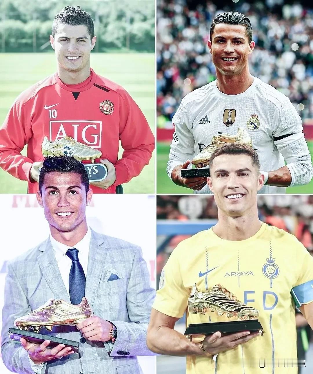 别人都在追逐记录，只有记录在追着C罗跑。利雅得胜利4比2击败吉达联合的比赛中，C