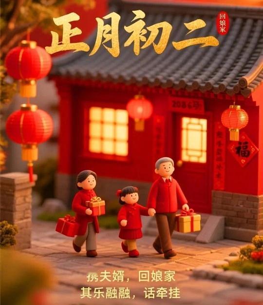 🧨 大年初二 | 回家、探亲、迎财神！马年的这一天有多少你不知道的传统与趣事？
