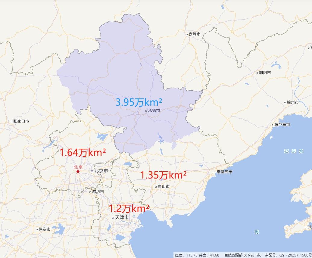 中国沿海省份面积最大的地级市是哪一个？估计很少有人能猜到，是河北省的承德市，面积