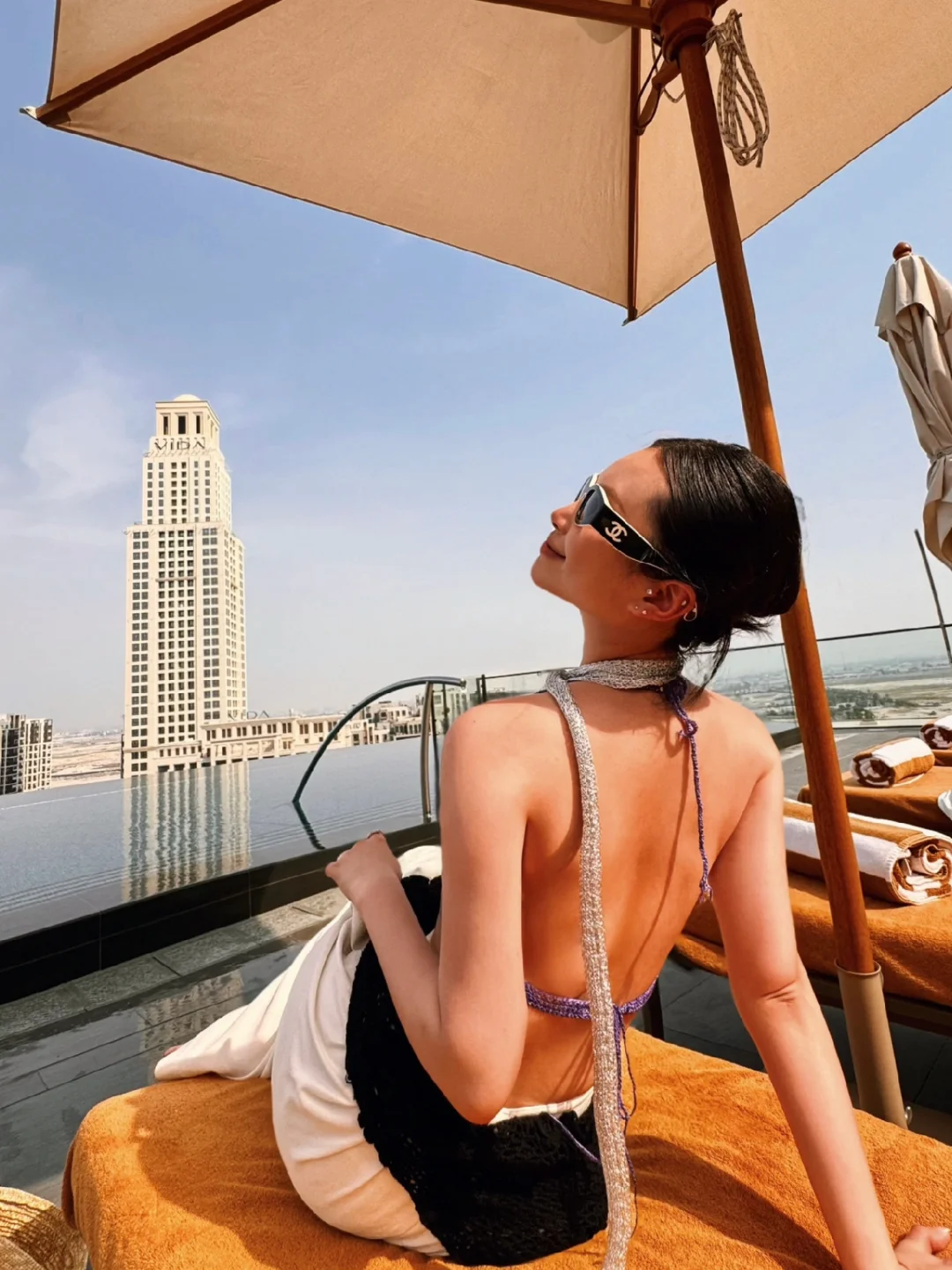 迪拜真是最佳晒背城市！🌇