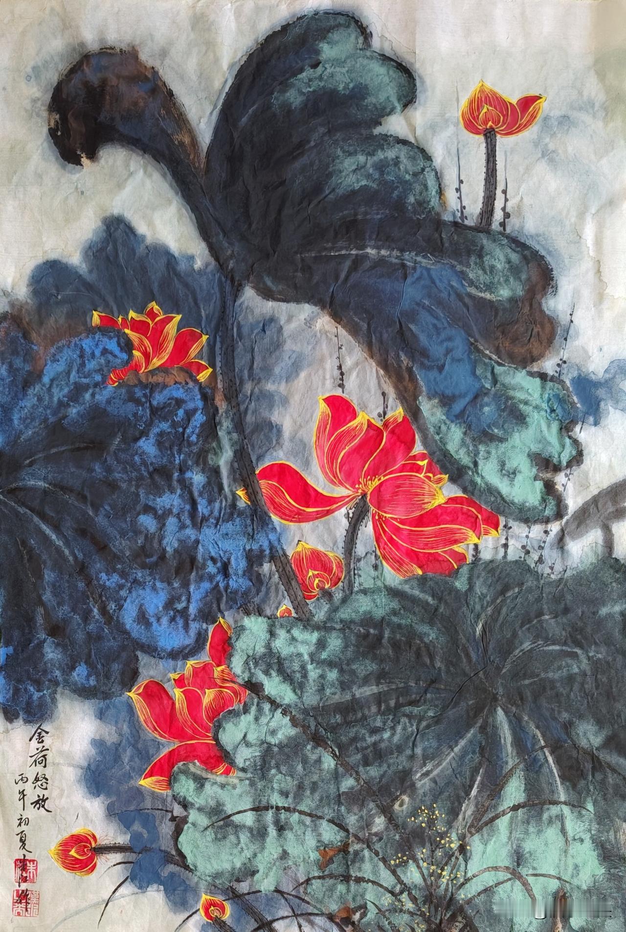 金荷怒放
