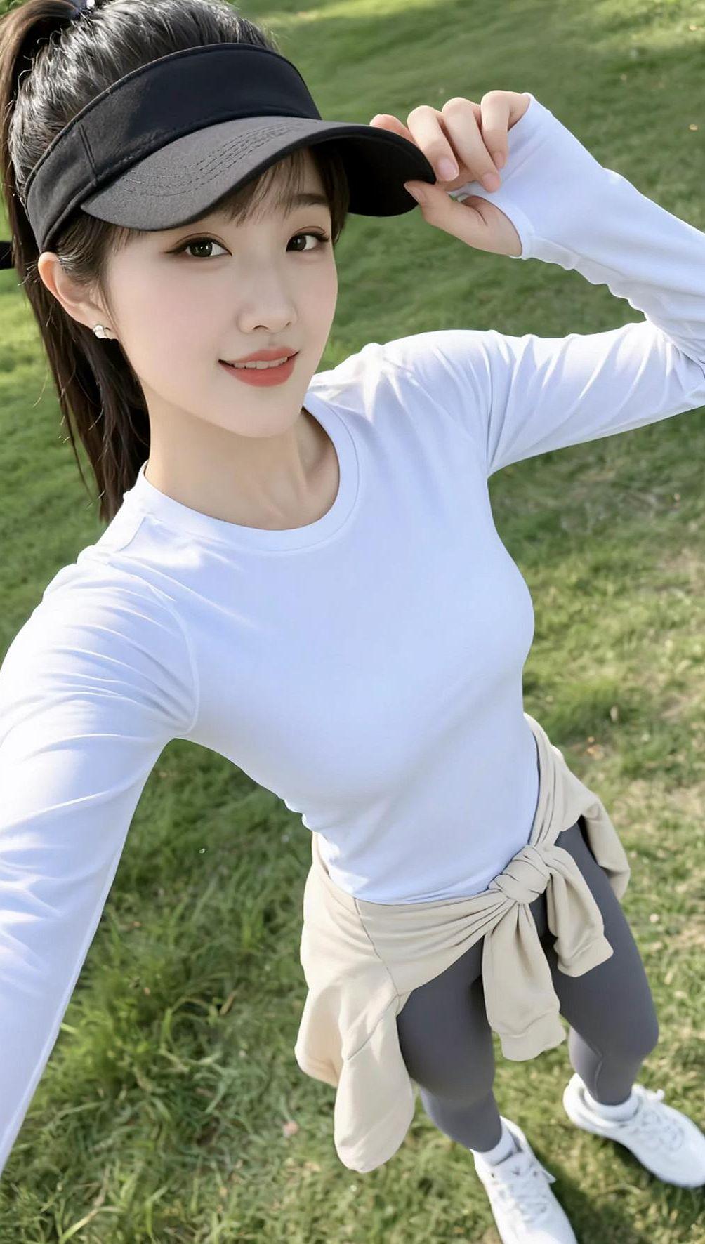 AI户外健身自拍 抖音ai创作