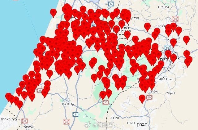 最新消息：伊朗新一轮的导弹已抵达目标区域，红色警报已启动。以色列人新一天的噩梦又