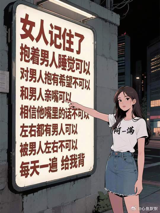 抱着男人睡觉可以，对男人抱有希望不可以和男人亲嘴可以，相信他嘴里的话不可以左右都