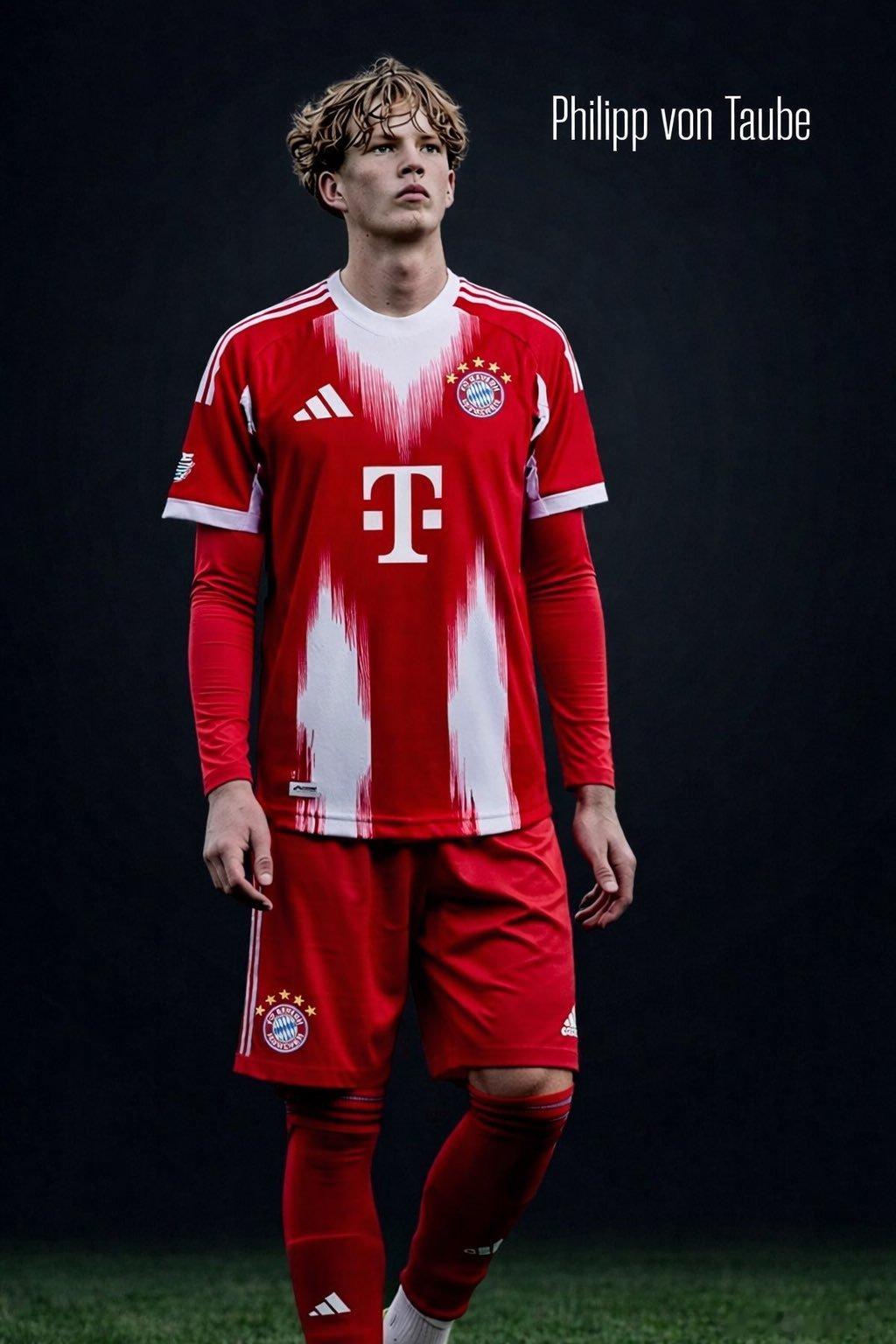 🚨預計拜仁青訓很快就會對菲利普·馮陶貝（16歲）的去留做出決定。這位U-17中