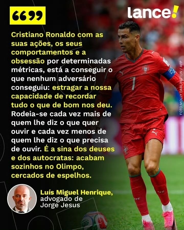 ⚽葡萄牙国家队主帅若热·热苏斯的律师Luís Miguel Henrique公开
