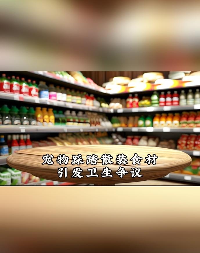 离谱！女子逛超市情绪失控，竟将宠物狗摆在散装干货货架上！

无包装的花生、核桃都