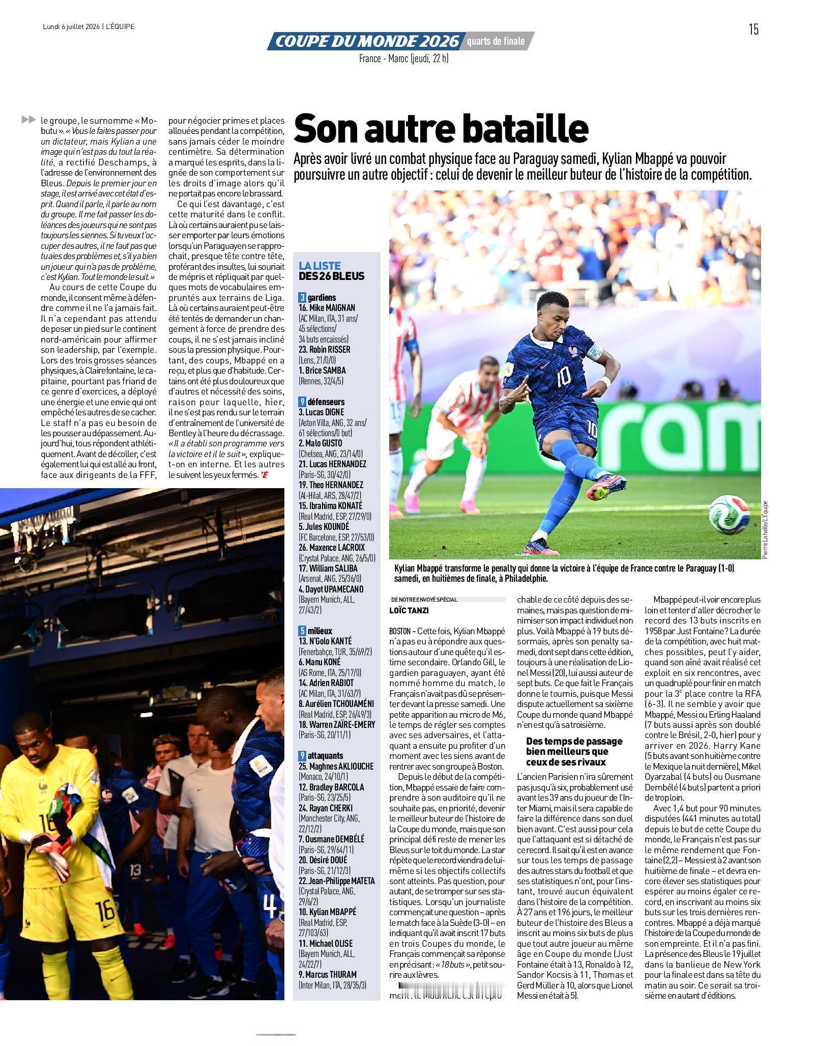 姆巴佩 队报：《Mbappe, leader maximum姆巴佩，绝对领袖》?