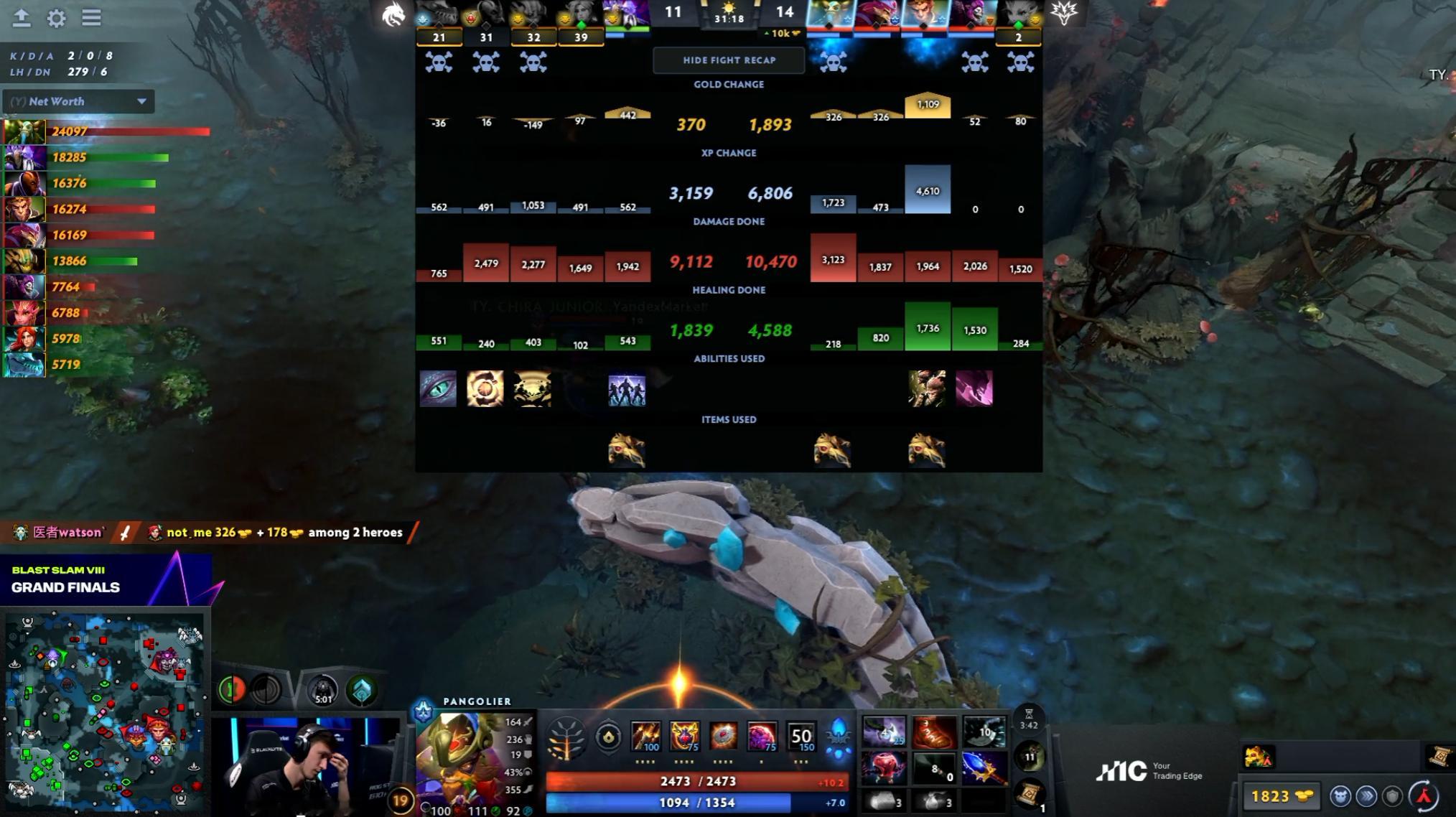 DOTA2 BLAST SLAM第八季淘汰赛总决赛Yandex对阵Spirit战