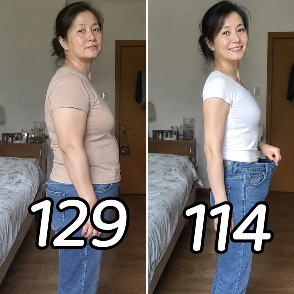 如果你的腰围≥85厘米，那就是腹型肥胖！这套我亲研的“组合拳”，已经帮林女士，3