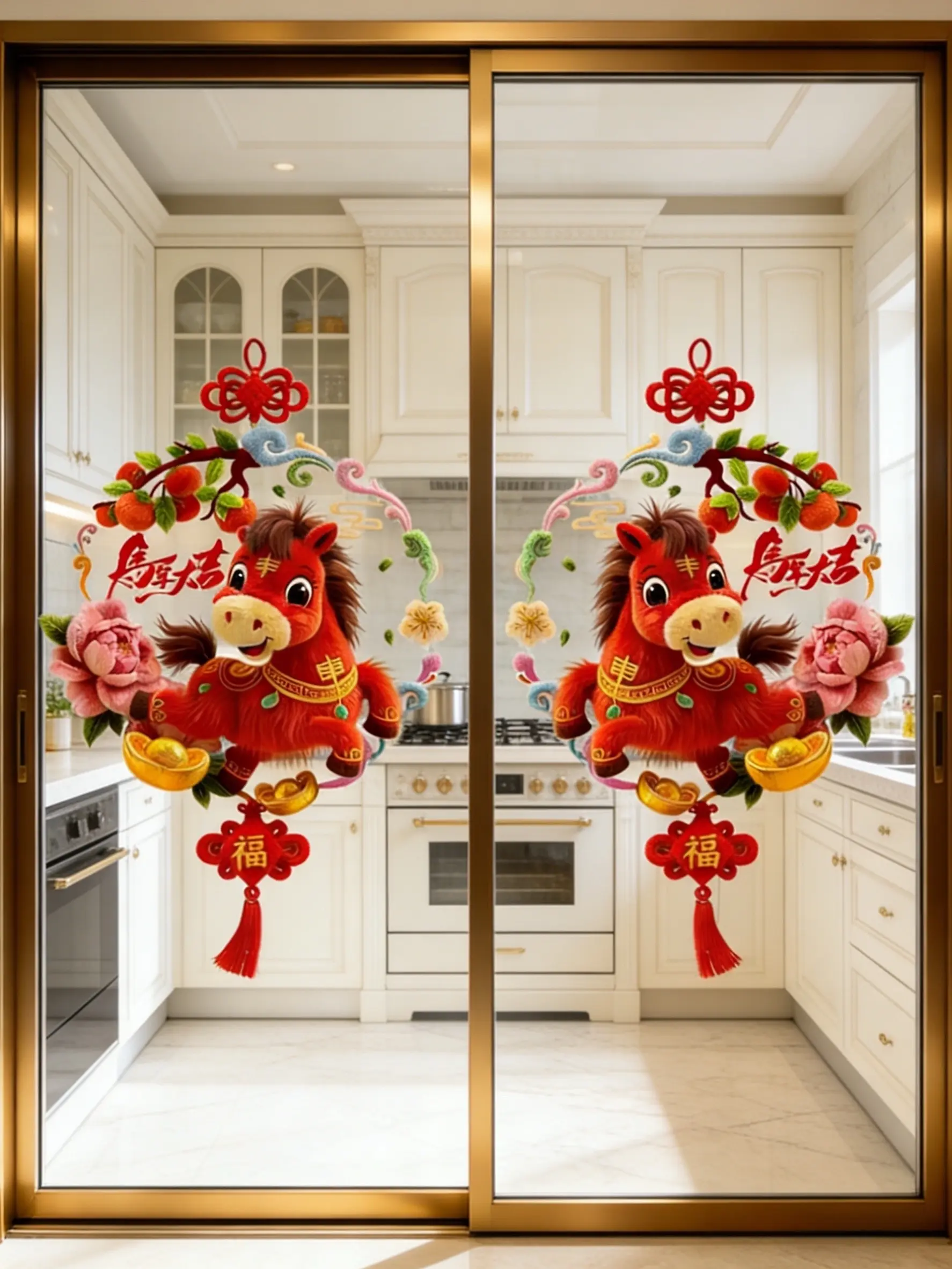窗花 窗花贴 新年氛围感 马年大吉 家居好物