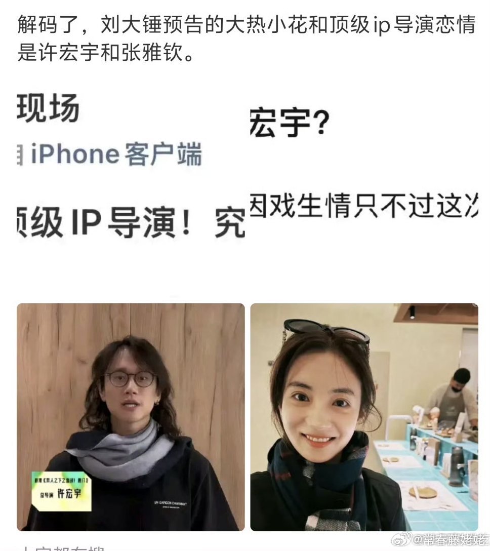 张雅钦和许宏宇男未婚女未嫁，两人长得都可以，女美男有才，这个姐夫不比现在市面上的