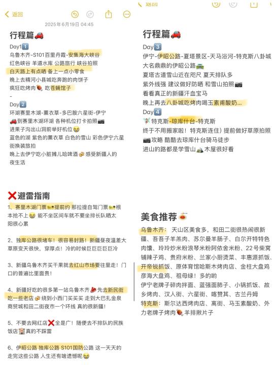 谁懂啊…被自己做的新疆攻略满意得睡不着😭