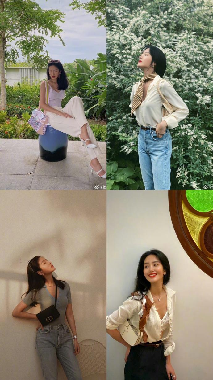 杨采钰，亚洲女孩的法式穿搭天花板！

复古随性的法式穿搭，近年来热度一直居高不下