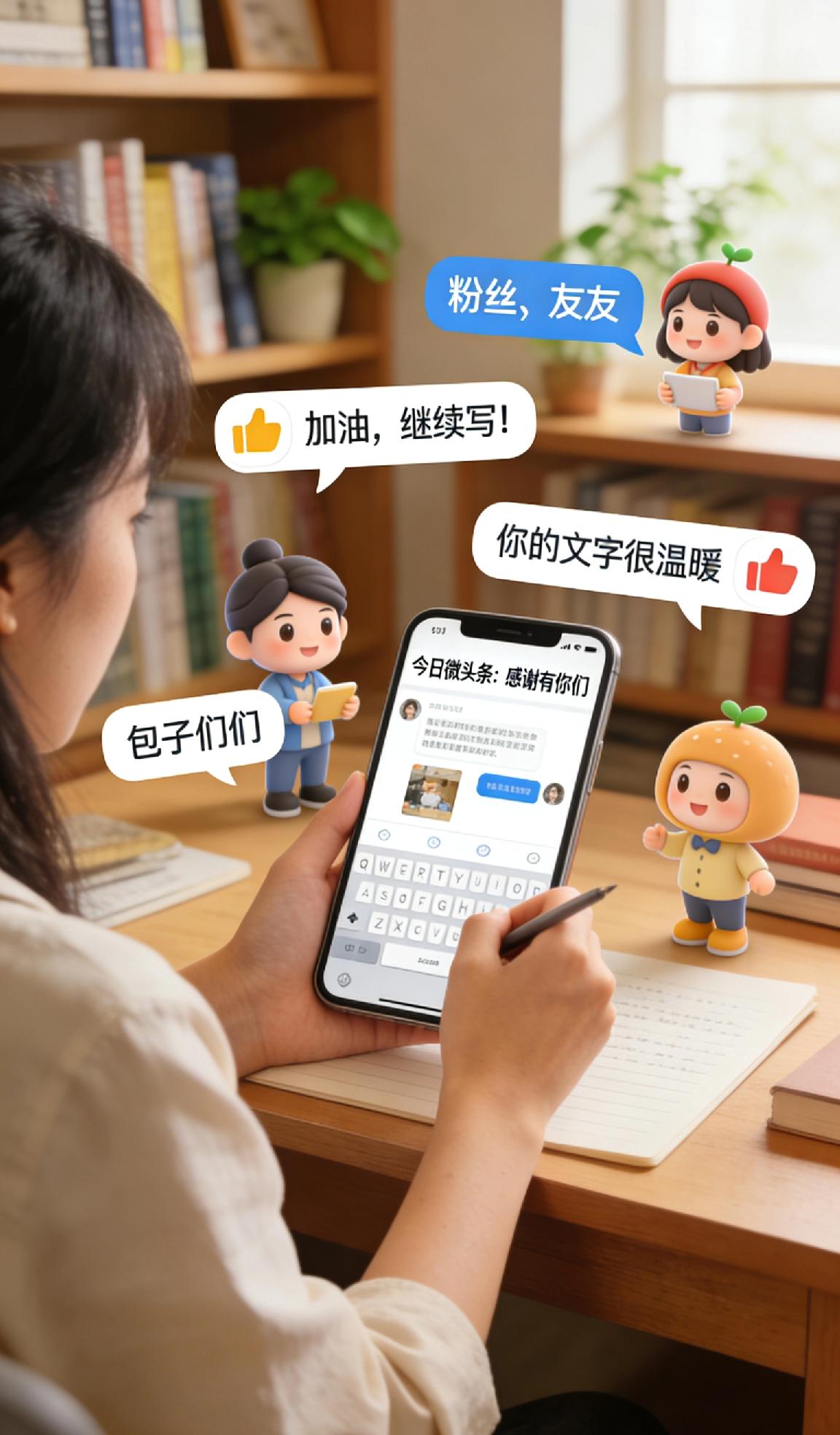 我每天都坚持写微头条，在头条遇见了暖心的粉丝、合拍的友友和亲切的包子们，有他们的