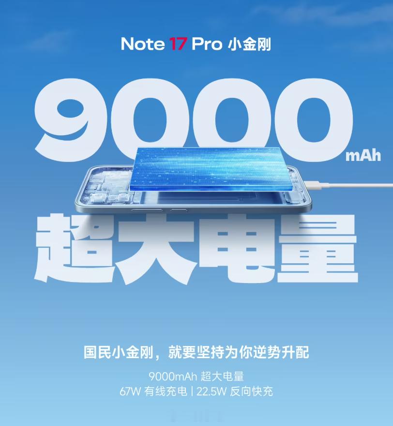 小米 REDMI Note 17 Pro 手机首销免费送五年电池升级保，根据官方