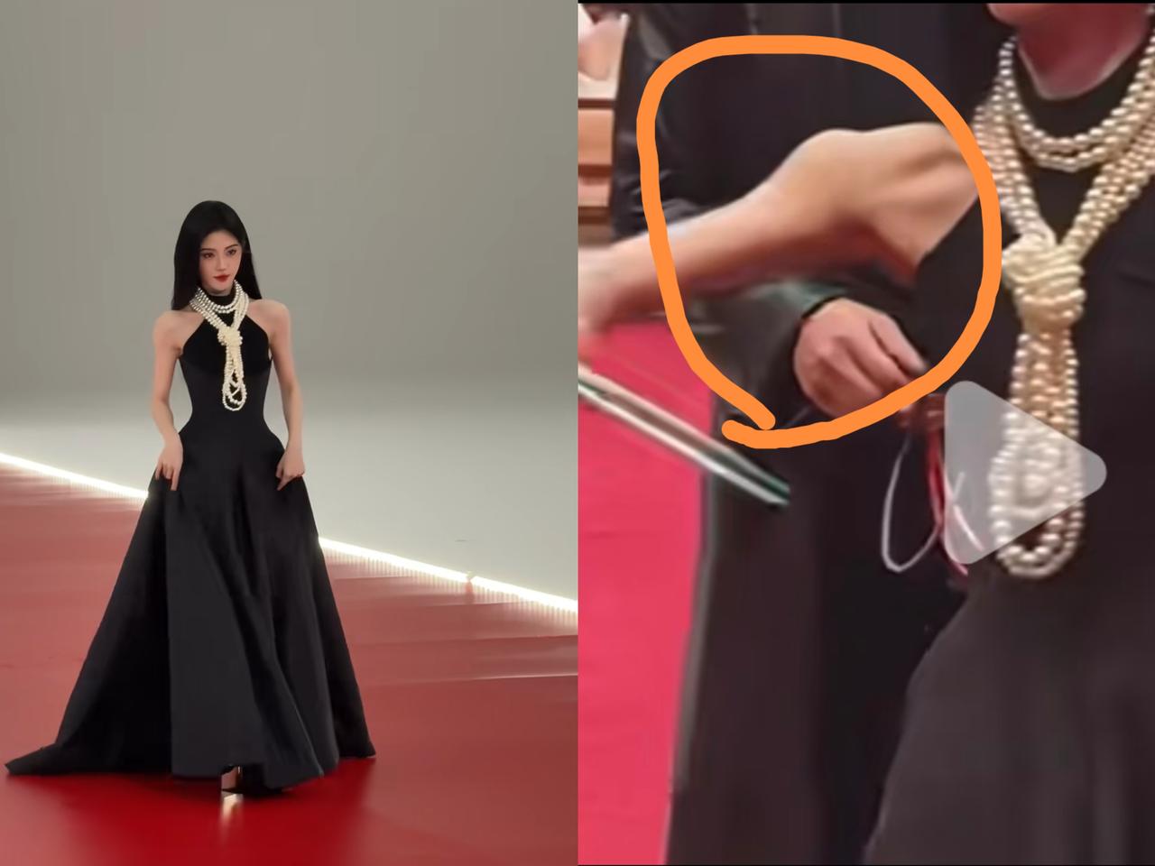 这也太尴尬了，

不仅观众参加星光大赏的观众看到了，全国网友也看到了，

鞠婧祎