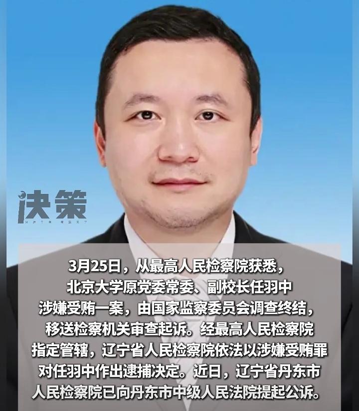 从高考状元到囚徒，北大原副校长被逮捕！

高检院3月25日消息，北京大学原副校长