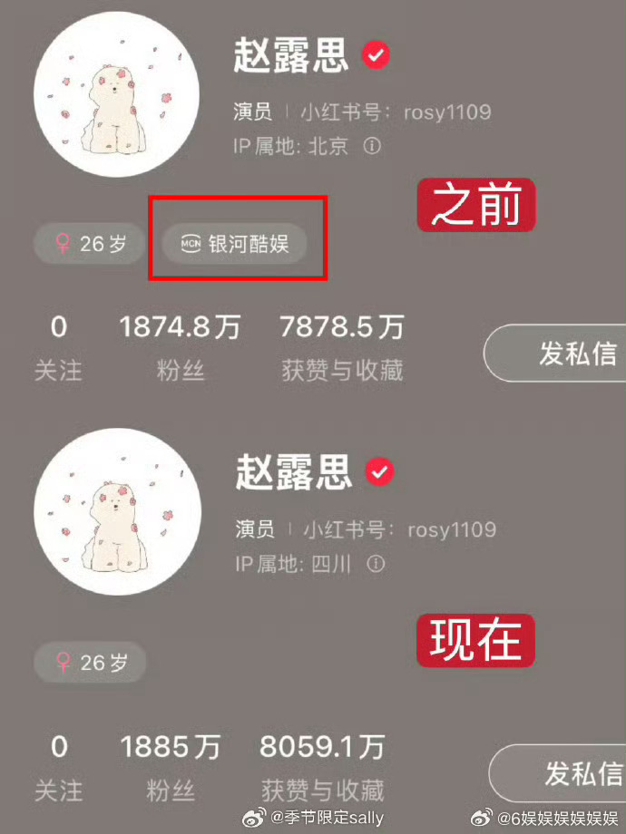 赵露思工作室简介删除银河酷娱，疑似解约动向曝光，期待姐姐新篇章！🌟赵露思简介去