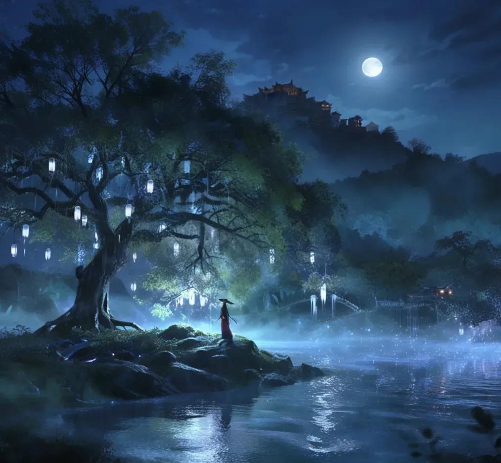秋夜曲    王维

桂魄初生秋露微，轻罗已薄未更衣。
银筝夜久殷勤弄，心怯空房
