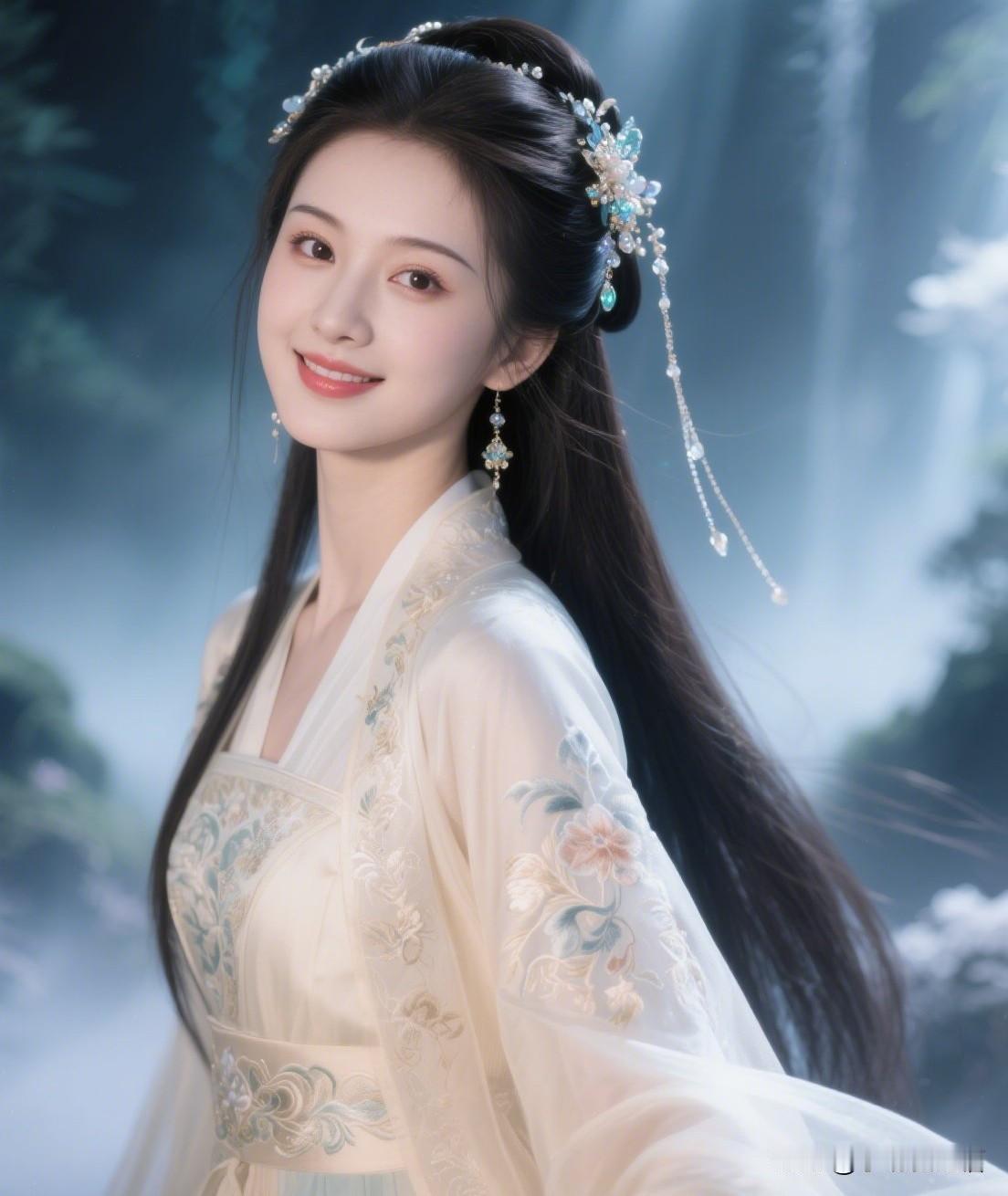 仙女下凡，回眸一笑百媚生，让你回到古代你会亲封她为妃子吗？