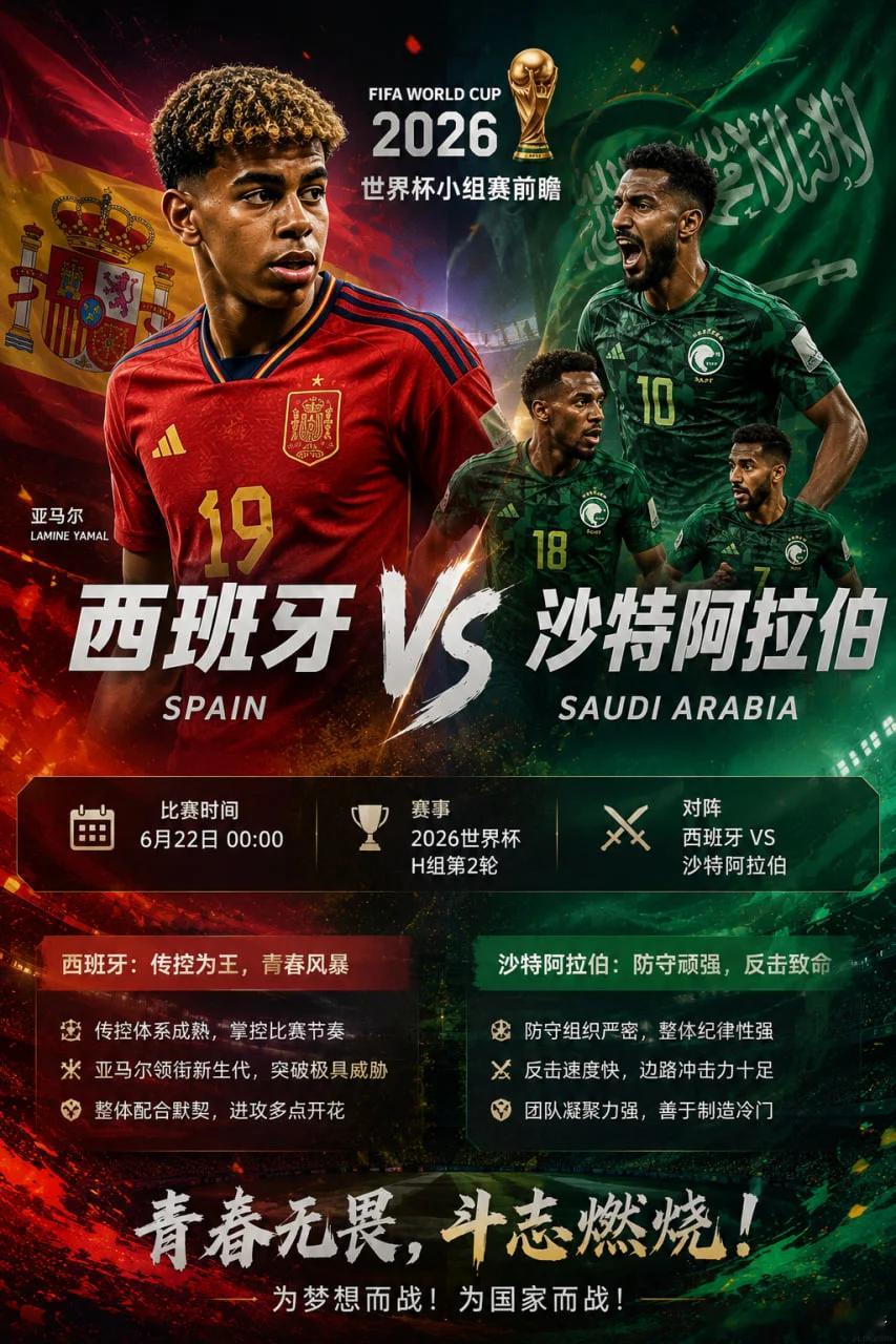 西班牙火腿接着吃！第一名：037 世界杯队友：西班牙vs沙特开球：西班牙🇪🇸