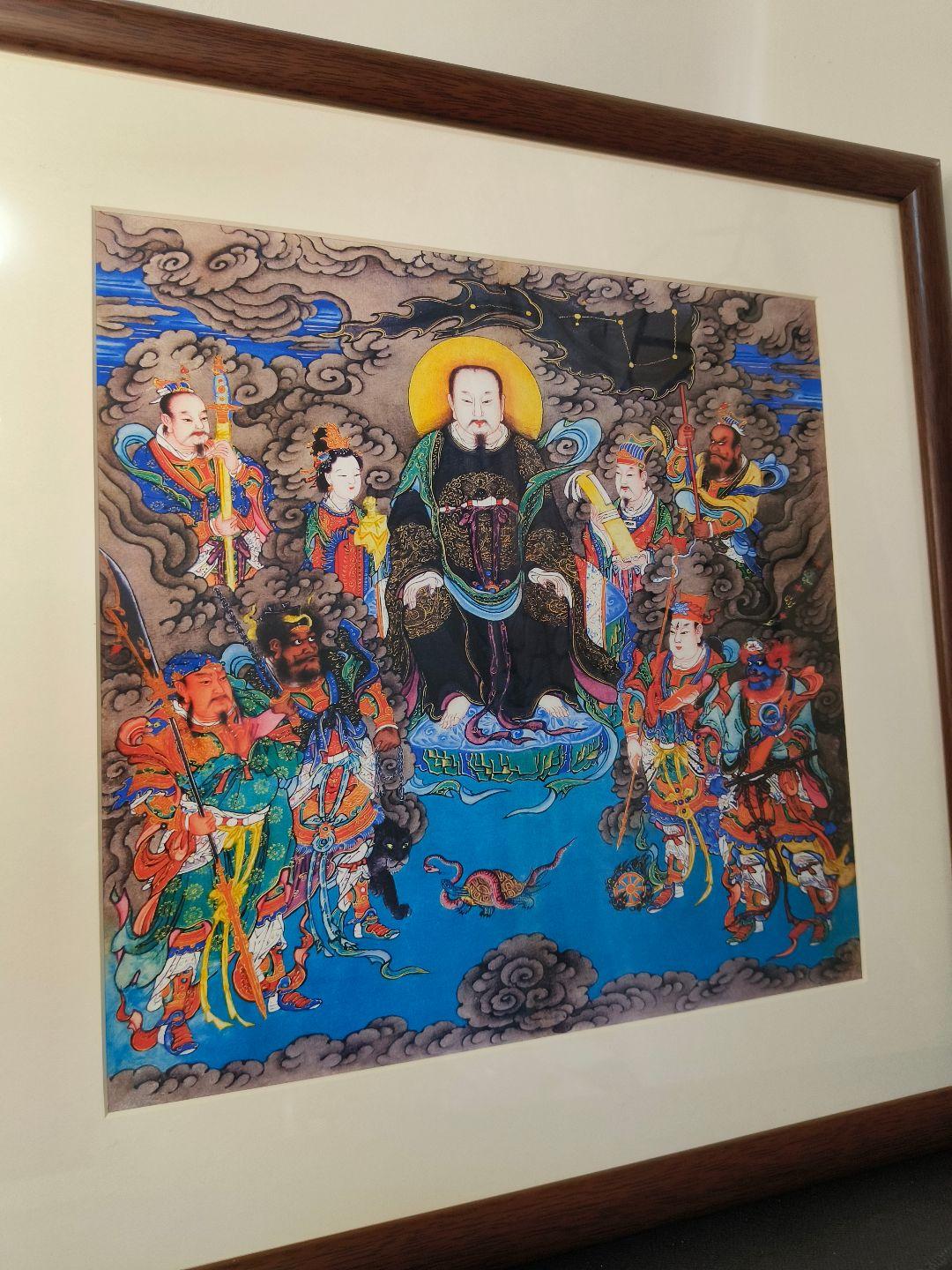玄帝临坛，云开星曜。 龟蛇拱卫，群真相照。 荡秽除殃，恩敷四表。 福泽...
