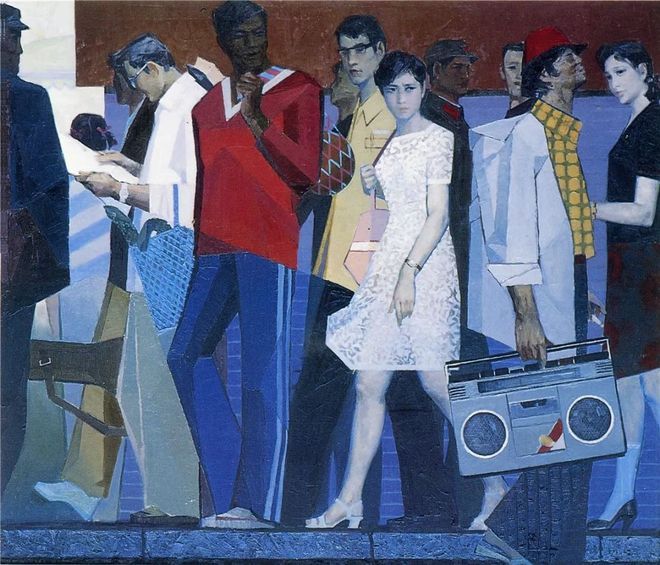 宫立龙油画《路》 （又名《街头》） 1980年 ​​​
