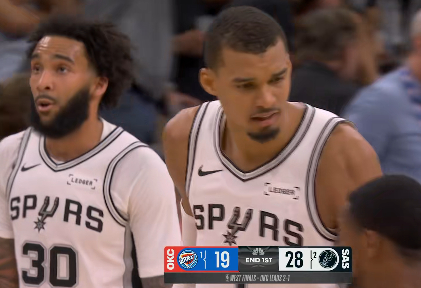 23-8，一个似曾相识的分差…NBA 第一节打完雷霆稳住了没崩，因为杰威和米切尔