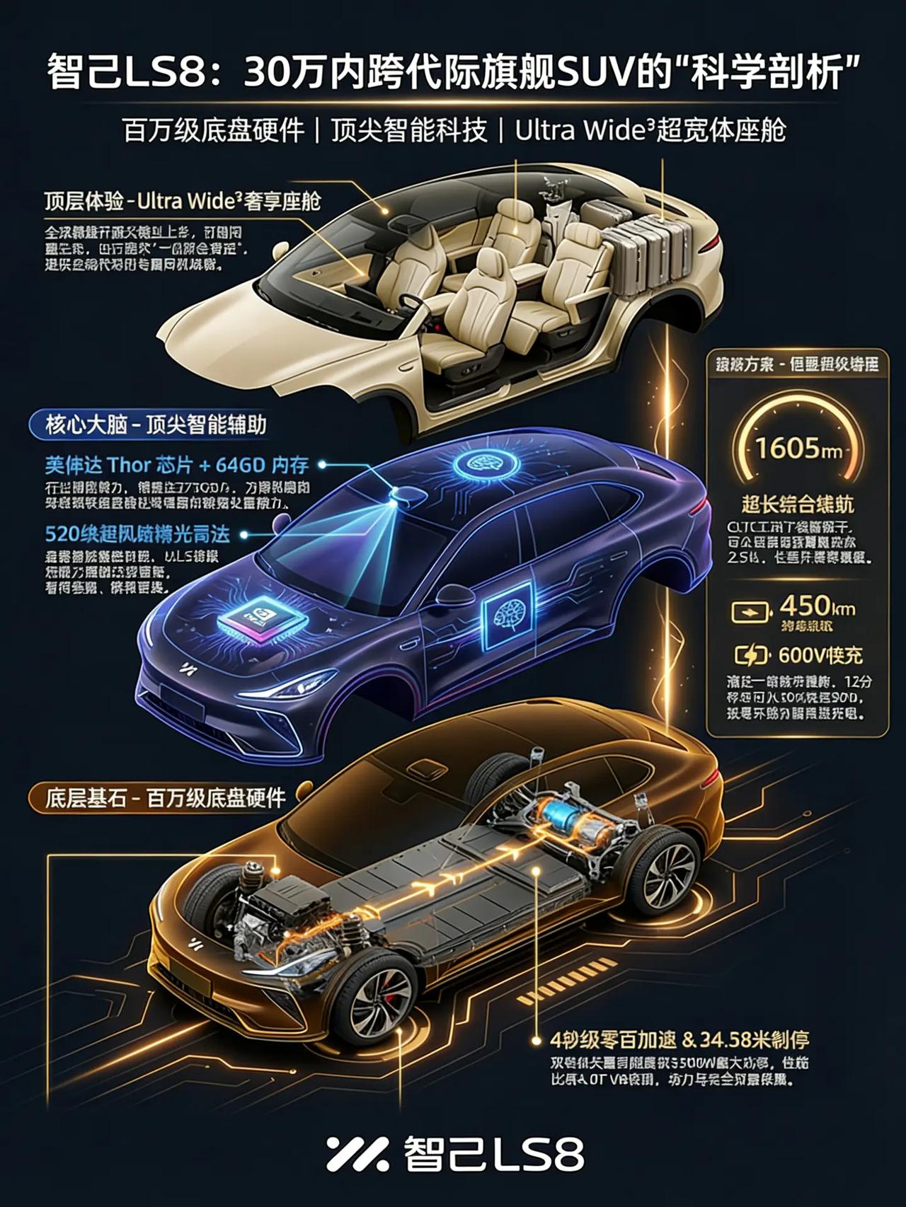 一图讲清 智己LS8 新车上市。一图讲清 智己LS8 新车上市