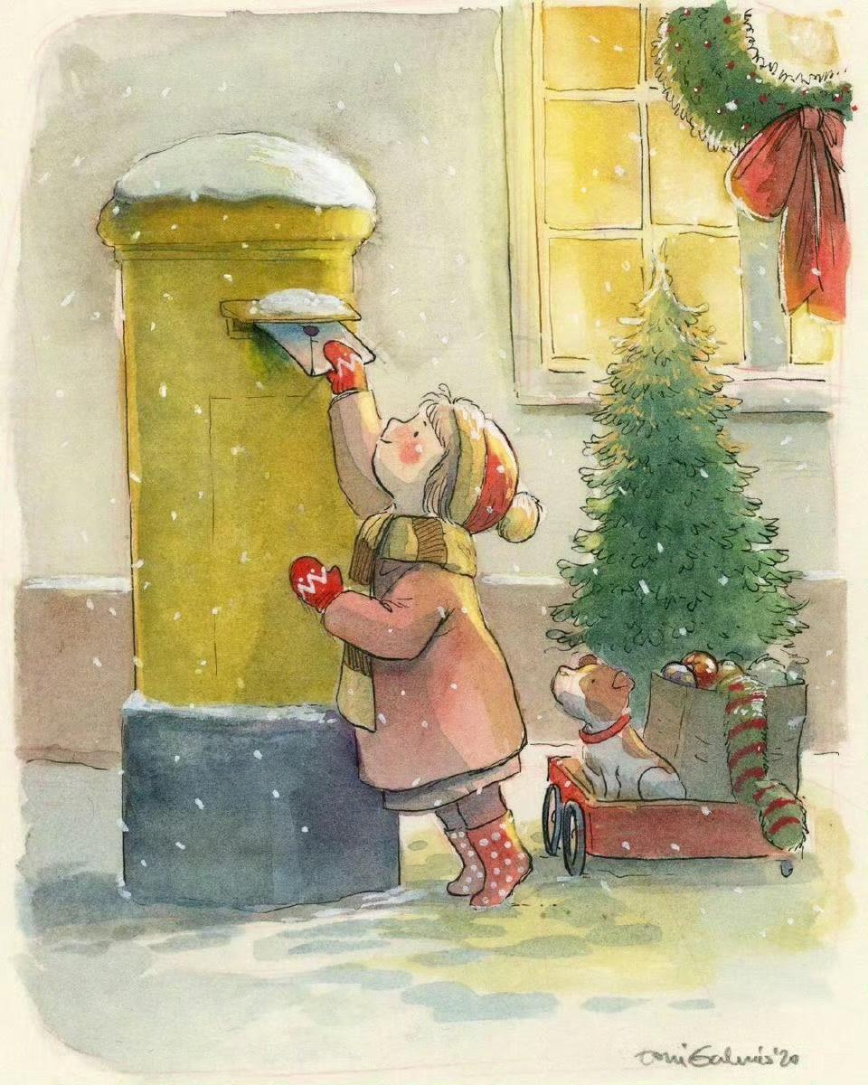 “寄給聖誕老人的一封信。”圣诞快乐
fr/Toni galmes