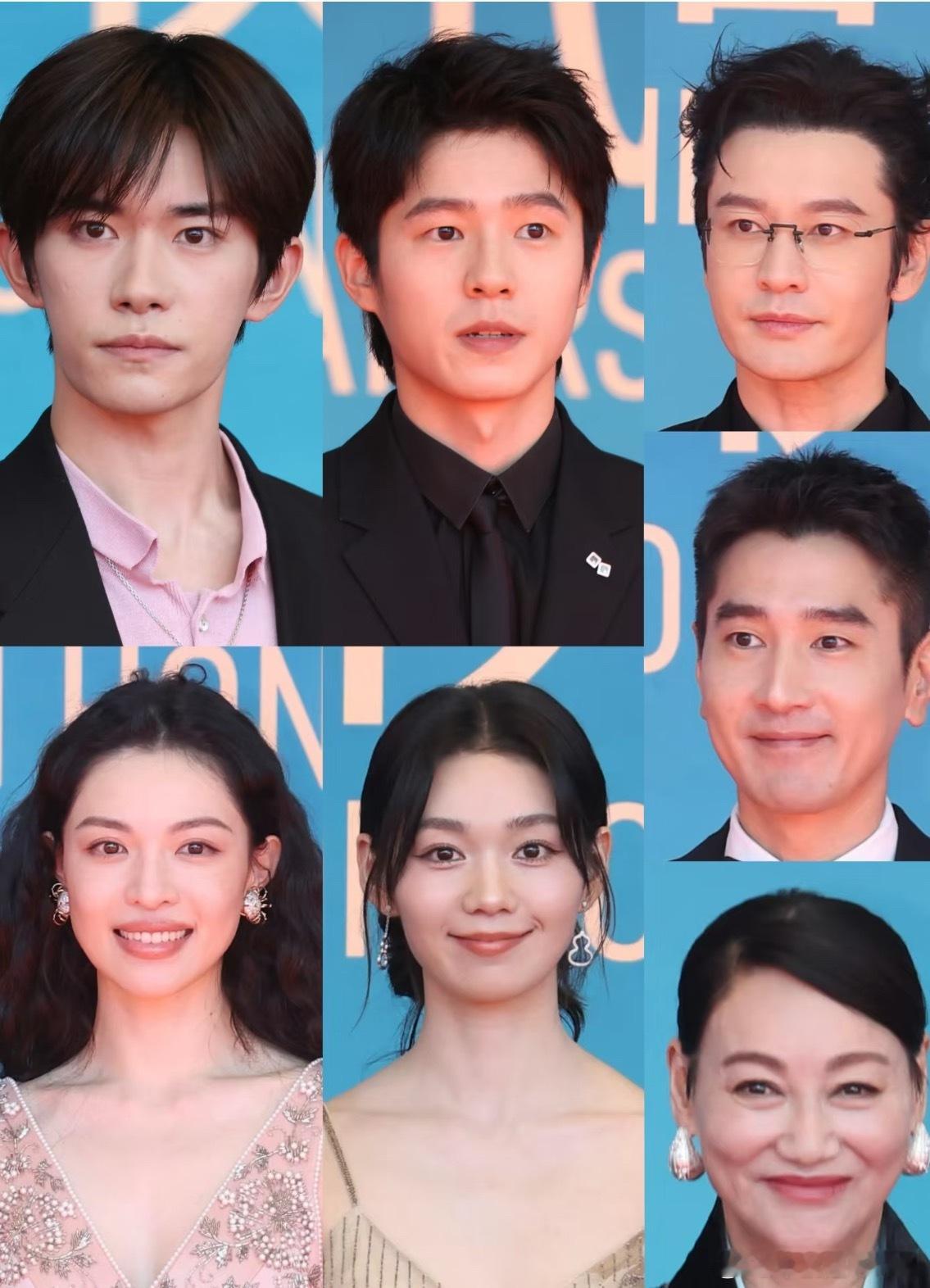 金鸡奖提名者表彰红毯出席的演员：易烊千玺、刘昊然、黄晓明、惠英红、钟楚曦、赵又廷