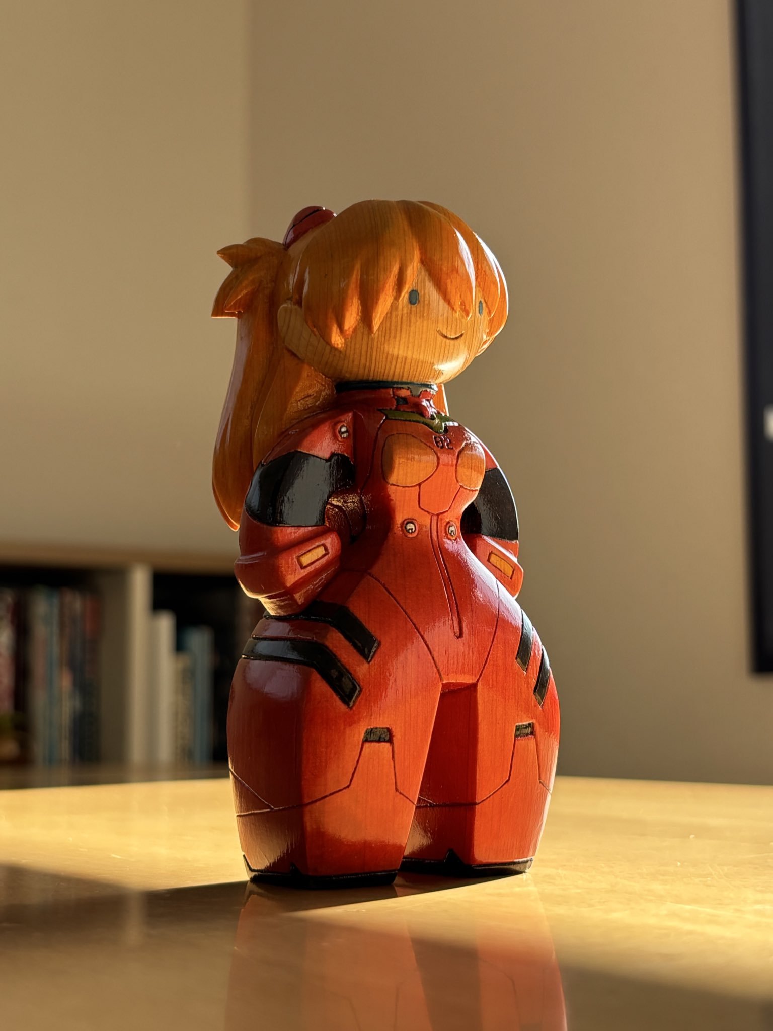 明日香&二号机木雕（byとむひろ）高达模型高达模型