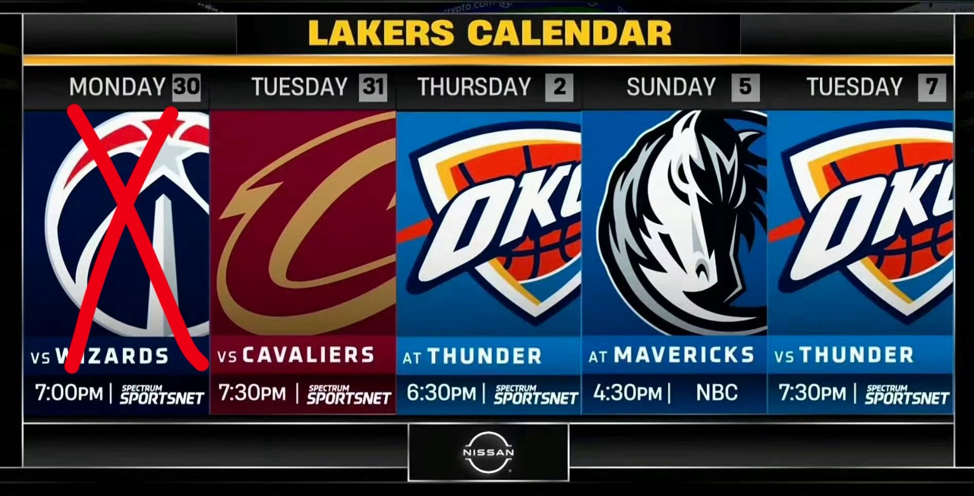 下一场比赛，湖人将对阵骑士队。 