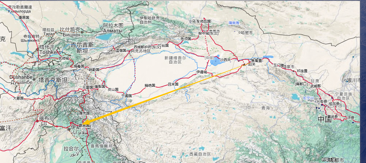 历史知识 写文的时候查了下罽宾的资料，说起来西汉时期对西域的探索范围是真大，罽宾