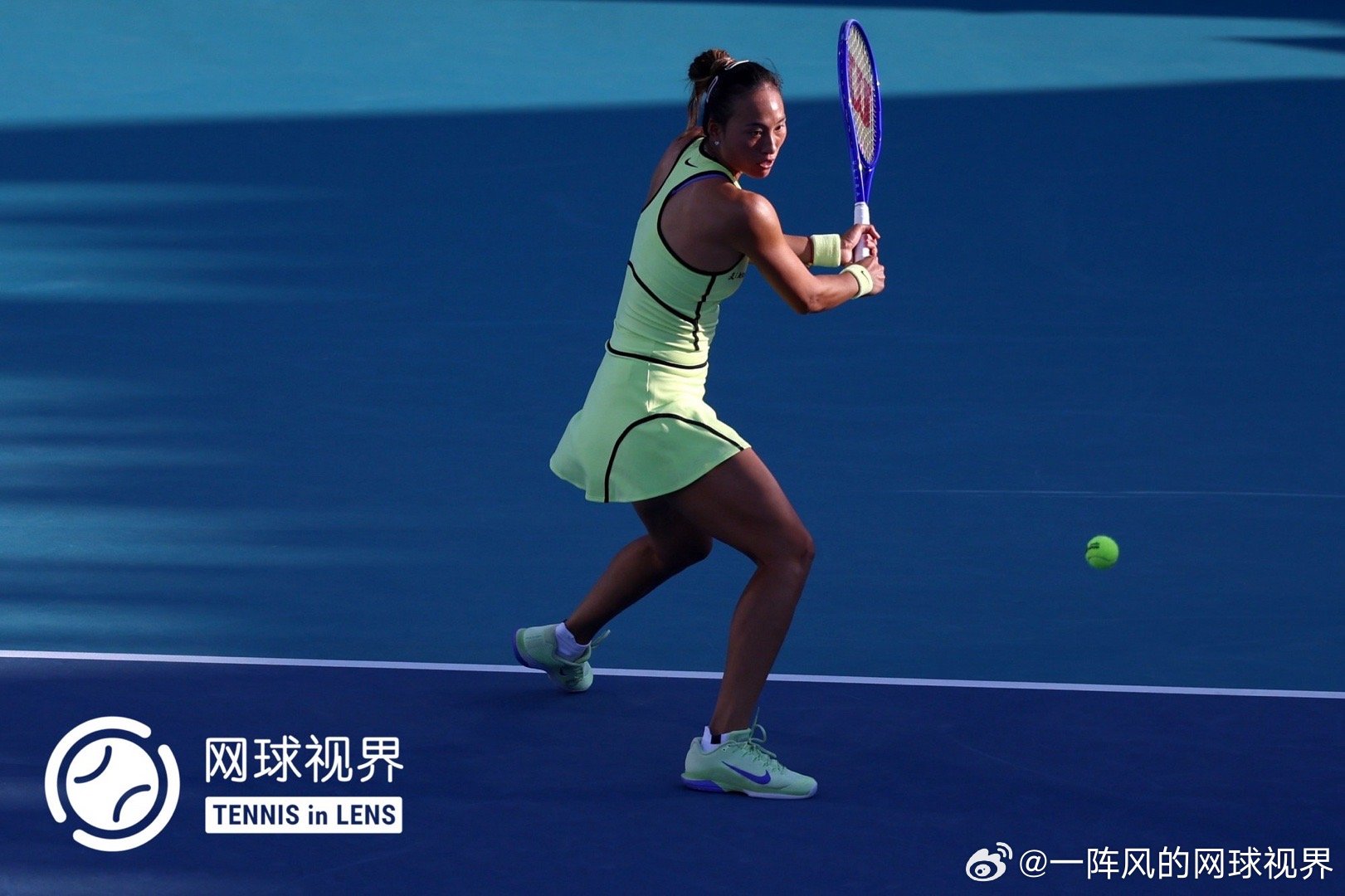 迈阿密第3轮，伴随着一声怒吼，郑钦文4-6/6-2/6-4击败凯斯，晋级16强，