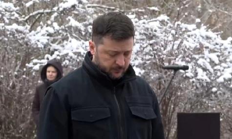 泽连斯基：当针对一个民族的仇恨愈演愈烈，其他人绝不能无动于衷、袖手旁观。

泽连