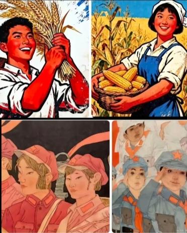 天啊
仔仔细细看了这副画
难以置信的发现，以前的画，天是蓝的，非常的蓝，现在的画