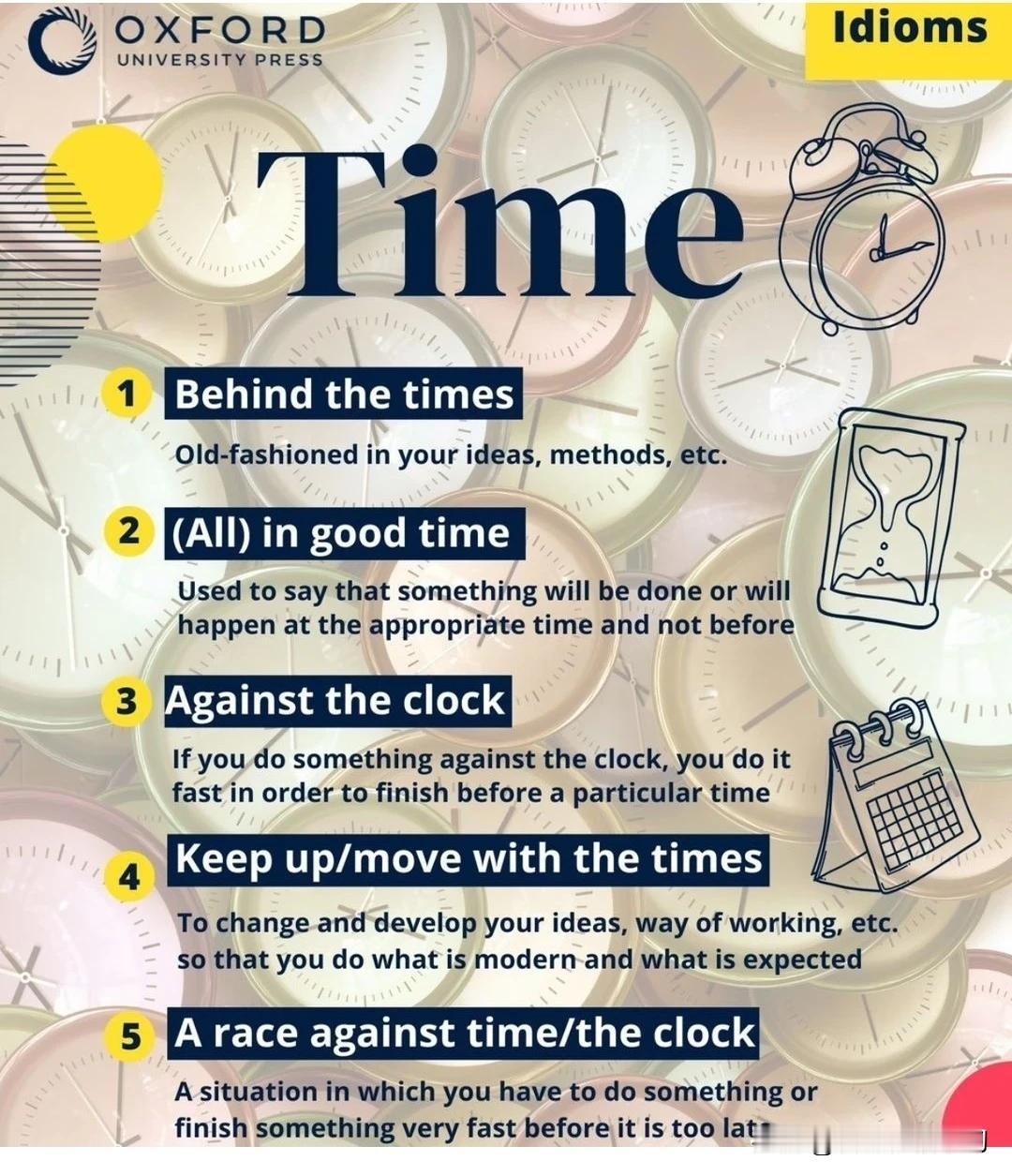 跟“，time”有关的几个英语习语