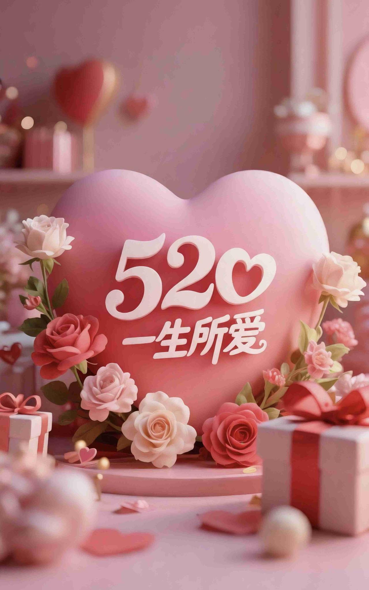 我的今日状态：😁轻松愉快
我这里的天气：☀️晴天
《520心语》
 
粉心托着