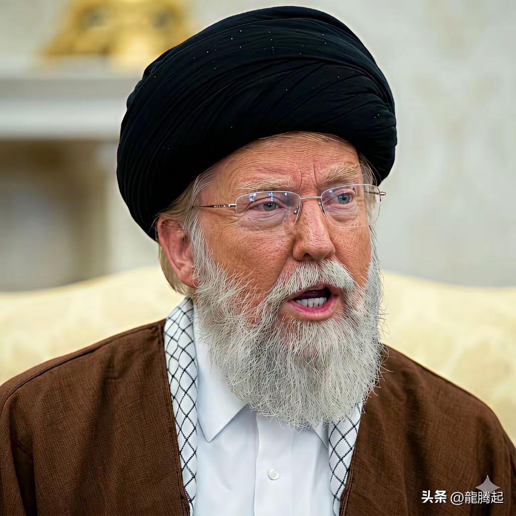 据说，这是新当选的伊朗最高领袖：

特梅内伊

此人，貌似特朗普，又像哈梅内衣，