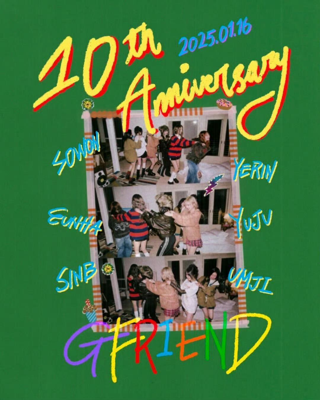 小女友出道十周年快乐！🥰在数不清的夜晚，听着你们6人的声音入眠，你们的音乐带来
